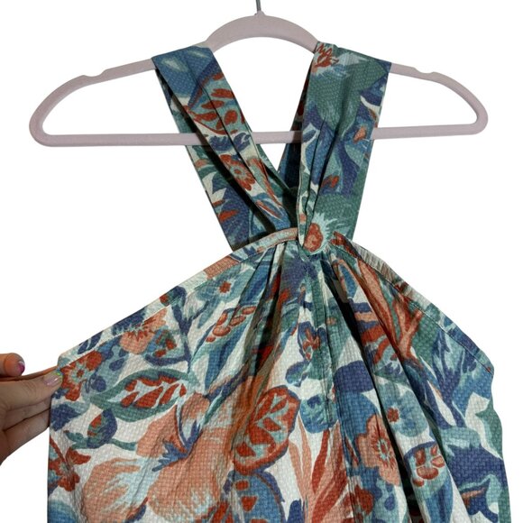 Faherty Bay Twist Organic Cotton Dress in Paradise Blossom Floral, Medium - Picture 4 of 12